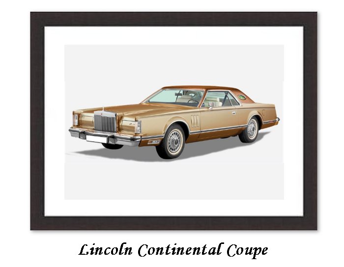 Lincoln Continental Coupe Framed Print